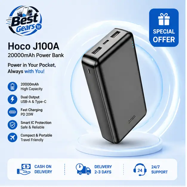HOCO J100A High-Ranking 20000mAh Power Bank