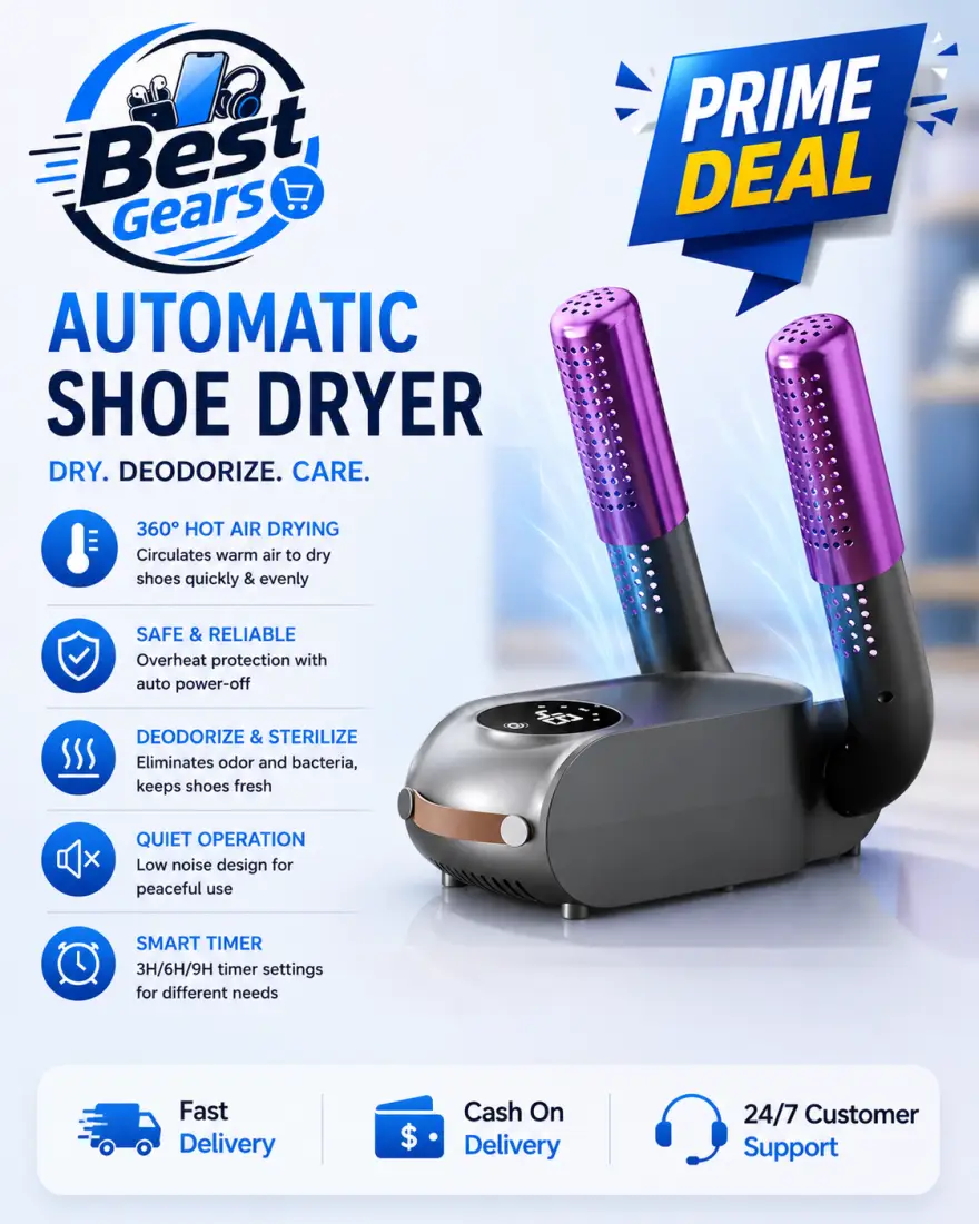 Automatic Electric Shoe Dryer 2-Leg Constant Temperature Footwear Dryer