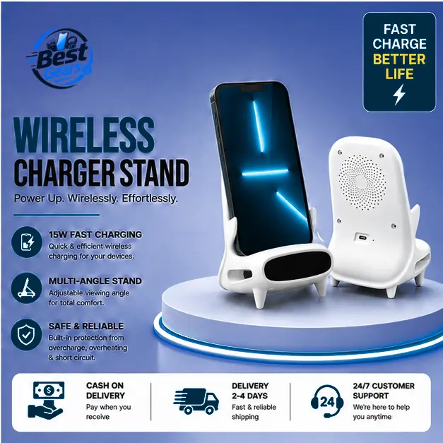 Portable Wireless Charging Pad – Simple Cable-Free Power for Compatible Devices
