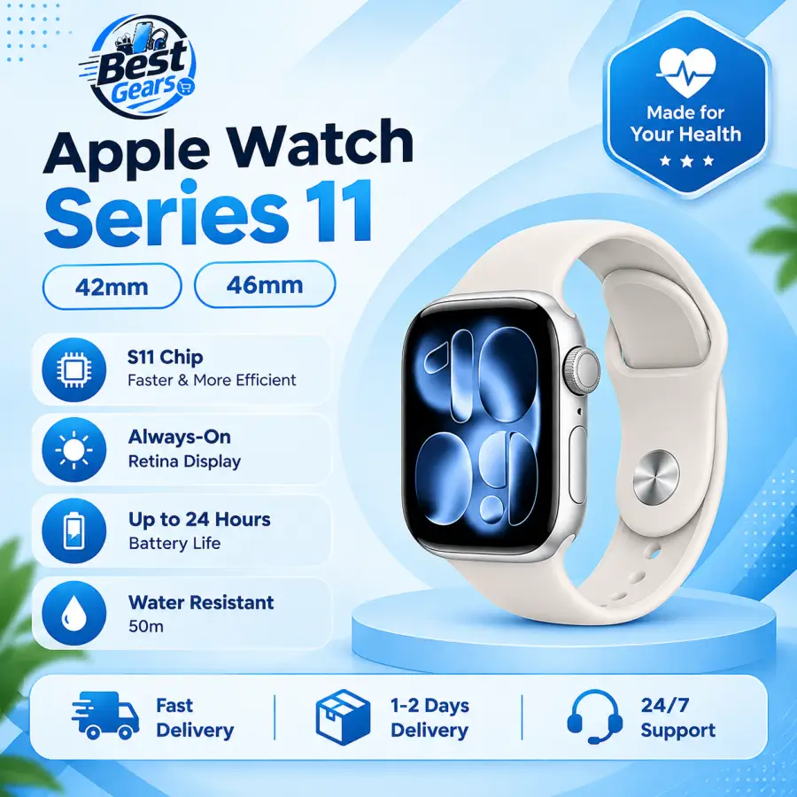 Apple 11 Series Smartwatch – Advanced Everyday Companion for Work, Fitness & Lifestyle