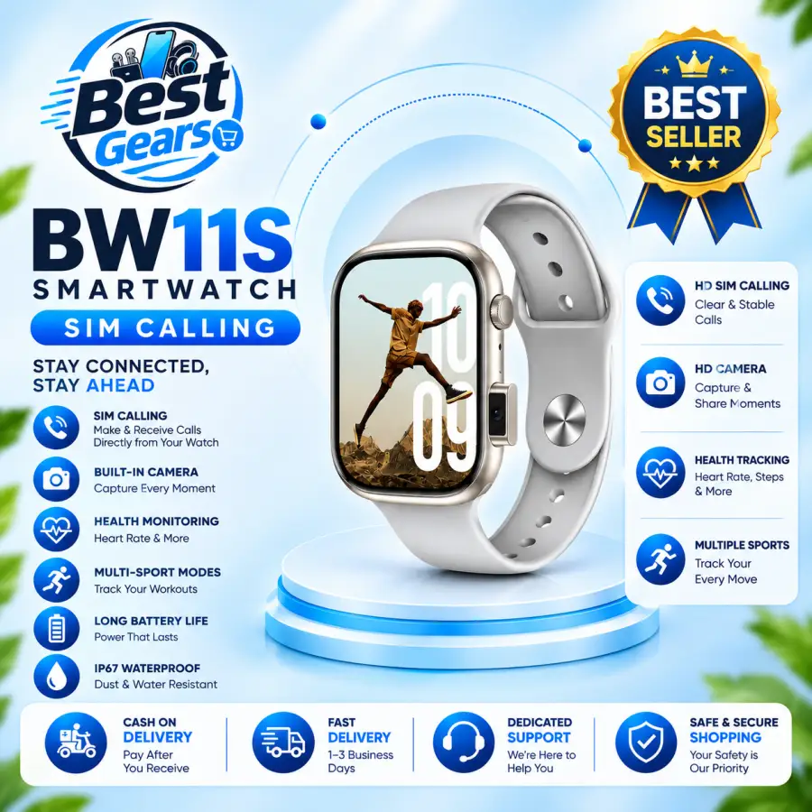 BW11S Smart Wrist Watch – Contemporary Touchscreen Watch for Daily Lifestyle